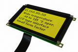 Amber Mono EL display with text on a dark background